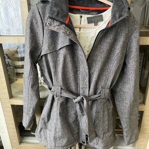 Gerry Charcoal Belted Trench Coat